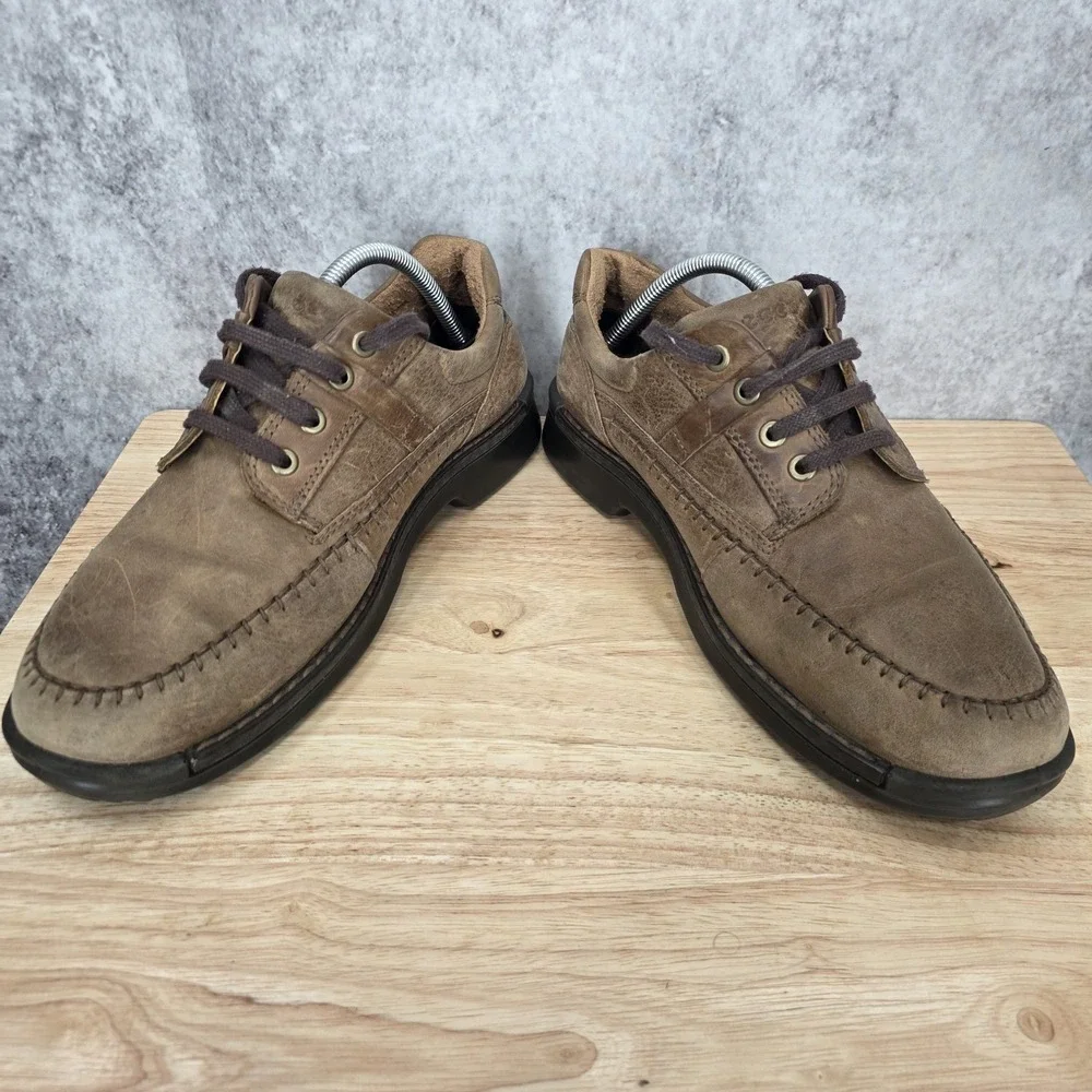 Ecco Fusion II Oxford Shoes Mens 42 US 8   Brown Nubuck‎ Leather Comfort